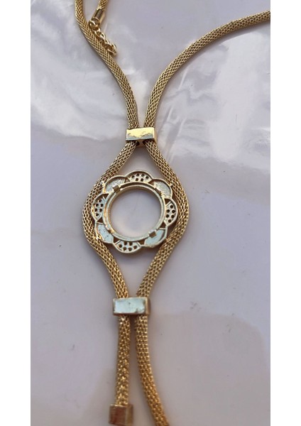 Modern ve Zarif: Altın Kaplama Çeyrek Altın Koymalı Boyunluk Kolye fiyatları