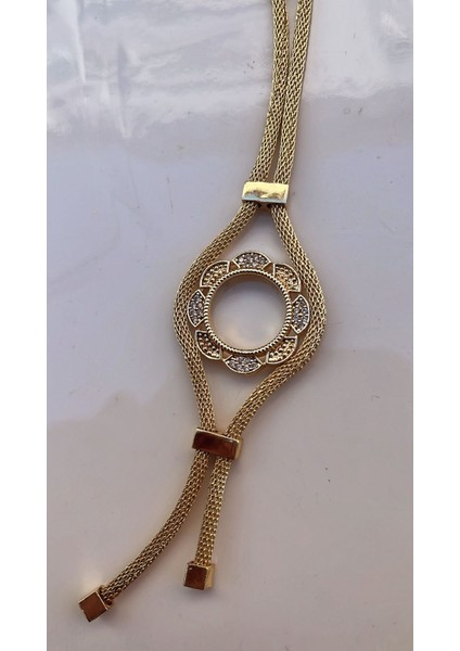 Modern ve Zarif: Altın Kaplama Çeyrek Altın Koymalı Boyunluk Kolye modelleri