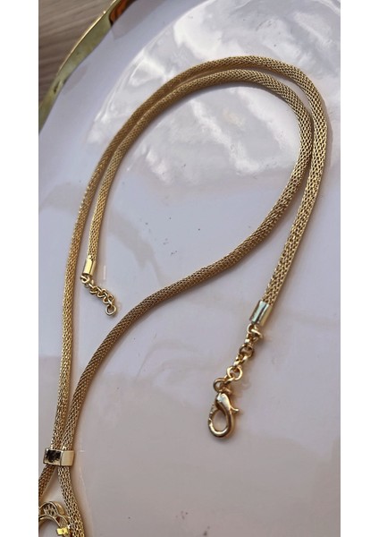 Modern ve Zarif: Altın Kaplama Çeyrek Altın Koymalı Boyunluk Kolye indirimleri