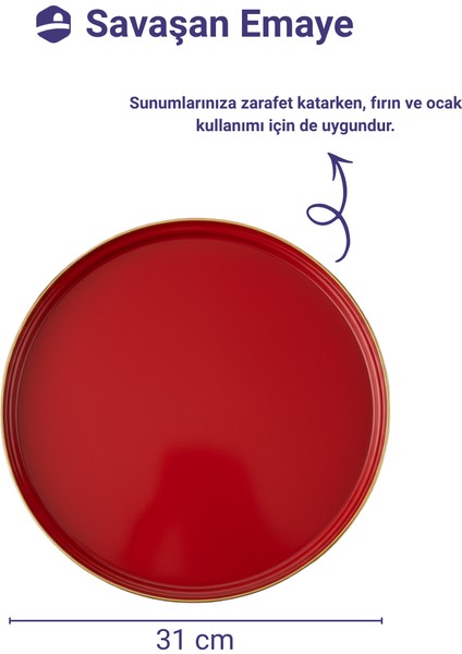 Emaye Yuvarlak Sunum ,fırın Tepsisi modelleri