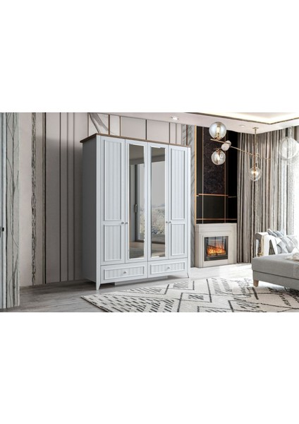 Yanis 4 Kapılı Gardırop