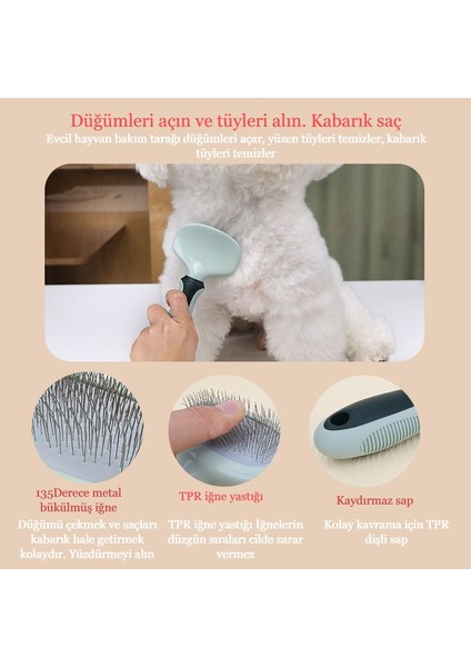 8 Parça Evcil Hayvan Tarak Makas Seti Kedi ve Köpek Bakım Makası Banyo Fırçası Su Kasesi fırsatları