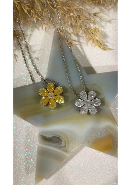 Ithal Yüksek Kalite Sarı Çiçek Kolye indirimleri