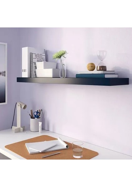 Lack Duvar Rafı Mavi Siyah 110 x 26 cm fiyatları