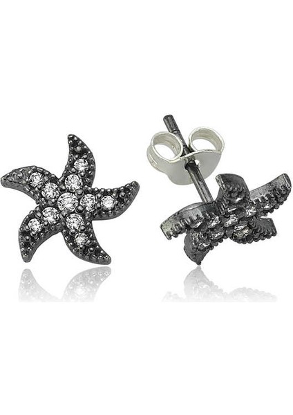 925 Ayar Gümüş Deniz Yıldızı Çivili Küpe EA0710006 (800800) fiyatları