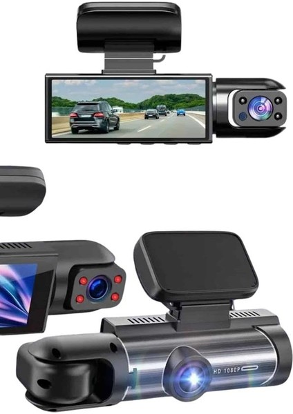 Araç Kamerası Black Box Çift Kameralı Ekranlı Full Hd Sürüş Kamerası - N071J075-M28071 modelleri