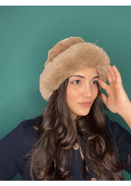 Kürk Kenarlı Yumuşak Bucket Kışlık Şapka fiyatları