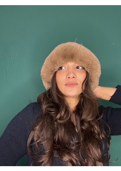 Kürk Kenarlı Yumuşak Bucket Kışlık Şapka fırsatları