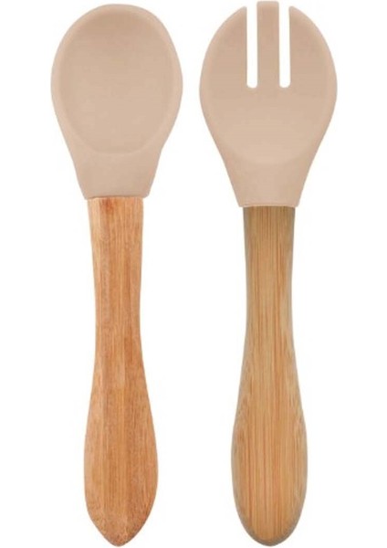 Mama Kaşığı ve Çatal Seti Bubble Beige