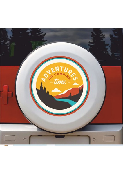 Adventure Time Kamp Sticker - 4x4 Off Road Kamp Sticker - Araba Oto Motosiklet Karavan Sticker 00113 fırsatları