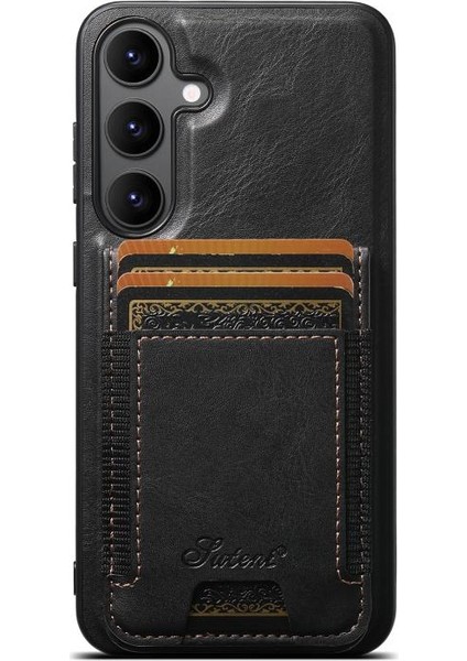 Samsung Galaxy S25 Kılıf H17 2-1 Manyetik Mıknatıs Kartlıklı Kapak