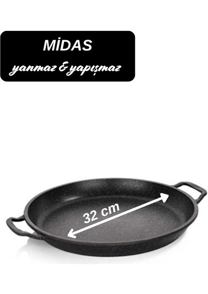 32 cm Gözleme Bazlama Tavas / Çok Amaçlı / Granit Döküm /