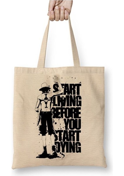 One Piece Roronoa Zoro Monkey D Luffy Bez Çanta Uzun Saplı Alışveriş Çantası Plaj Çantası