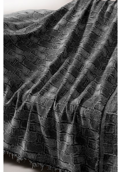 Pamuklu Dokulu Koltuk Şalı 170X220 cm – Saçaklı Tv Battaniyesi & Dekoratif Koltuk Örtüsü fiyatları