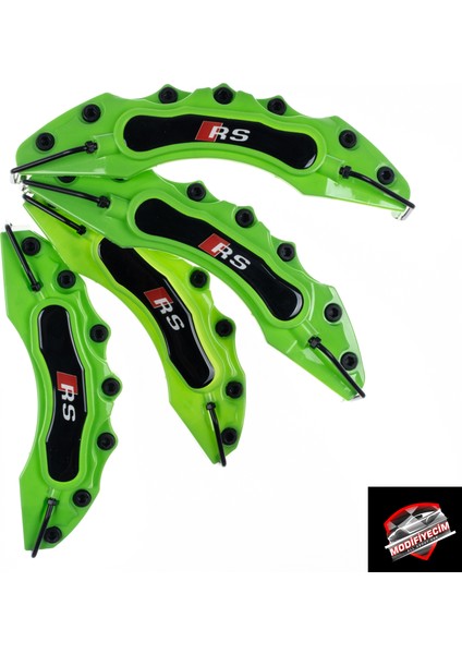 Yeşil Audi Rs 4'lü Kaliper Seti Yapıştırma Logolu fiyatları