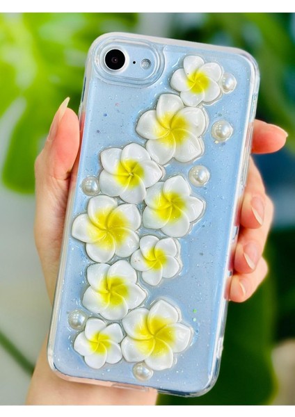 Go Aksesuar 7-8 - Se 2020 - Se 2022 ile Uyumlu Sarı Çiçek 3D Oyuncak Figürlü Tasarım Kılıf