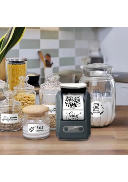 Siyah Kablosuz Portatif Etiket Yazıcısı fırsatları