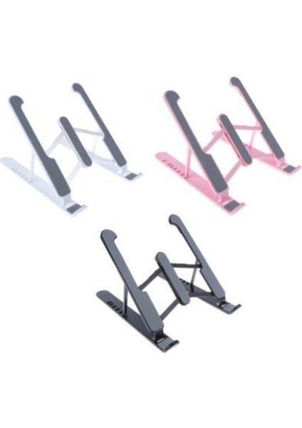 Tablet Telefon Standı Masa Üstü Katlanabilir Hafif Kompakt Beyaz Plastik