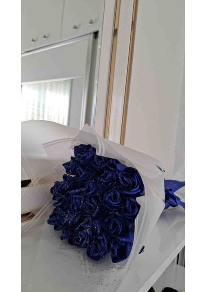 Şık Mavi Gül Buketi | Özel Gün Hediyesi ve Ev Dekoru fırsatları