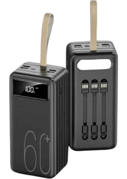 Hızlı Şarj 4 Çıkışlı Powerbank 60.000 Mah Taşınabilir Dijital Göstergeli fiyatları