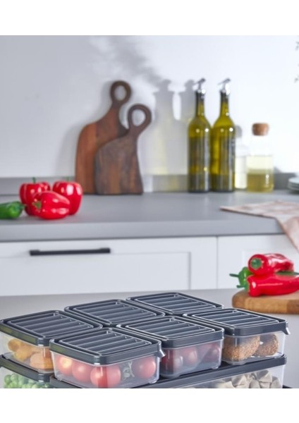 6 Adet 250 ml Saklama Kabı --- Buzdolabı Organizeri 6X250ML fiyatları