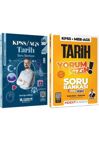 2026 Kpss Meb-Ags Tarih Atölye Yorum Sizin Soru Bankası 2 Li Set - Ahmet Uğur Karakuza, Aydın Yüce