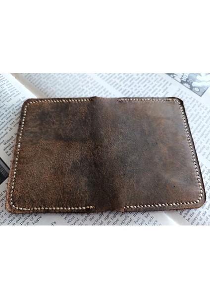 Hakiki Deri Üst Kalite Tamamen El Emeği Minimalist Cüzdan 15.5X10.5 cm MD14 modelleri