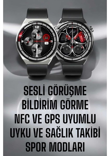Akıllı Saat Gps ve Nfc Özelliği Sesli Görüşme Dokunmstik Ekran - M507R086-K98507 fiyatları