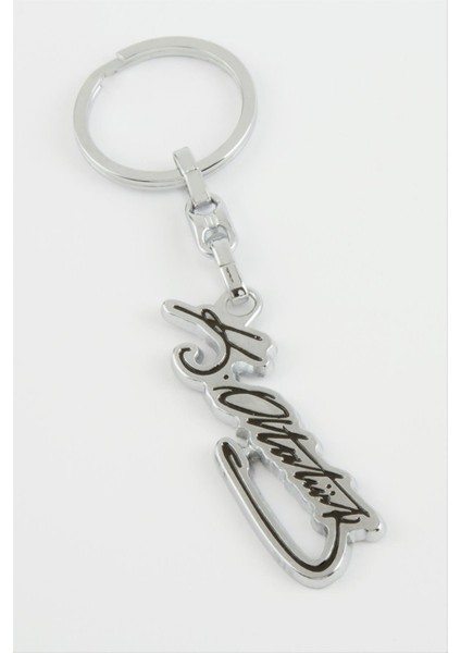 Atatürk Imzalı Metal Anahtarlık