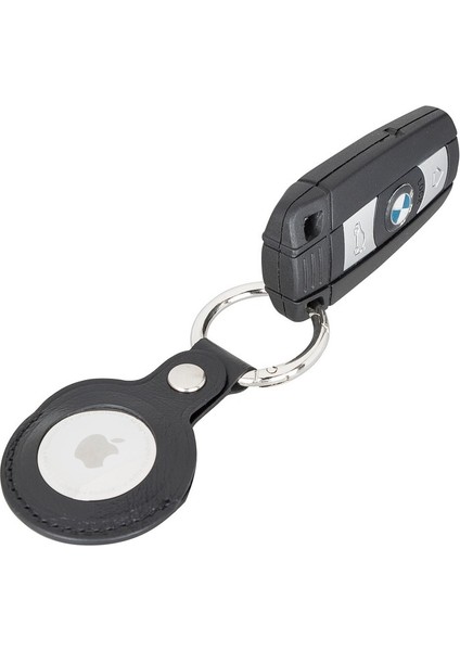 Apple Airtag Uyumlu Deri Anahtarlık, Rst1 Siyah fiyatları