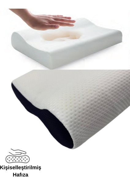 Morvella Air Floomy Medical/medikal, Boyun Destekli Çift Taraflı Ortopedik Visko Yastık 51X41X13-11CM indirimleri