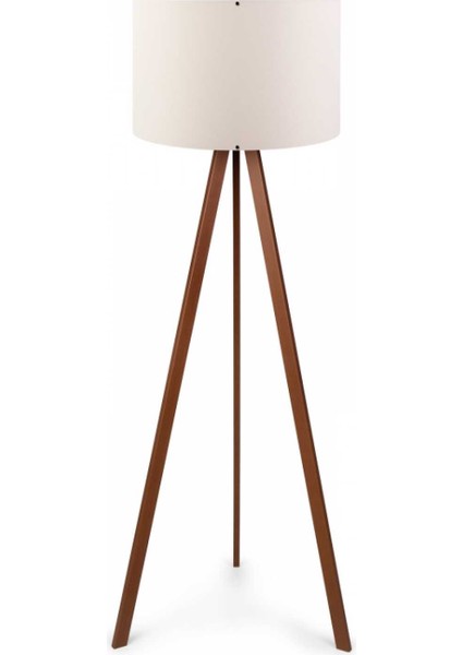Ahşap Üç Ayaklı Kumaş Başlıklı Lambader – Modern Tripod Salon & Oturma Odası Aydınlatma Lambası fiyatları