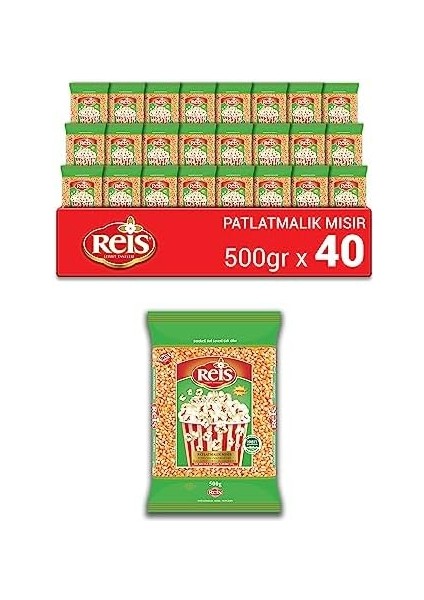 Reis Cin Mısır, 500GR, 40'lı