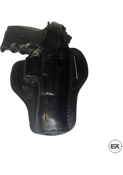 Beretta F92 ve Yavuz 16 Uyumlu Siyah Deri Tam Kelebek Silah Kılıfı