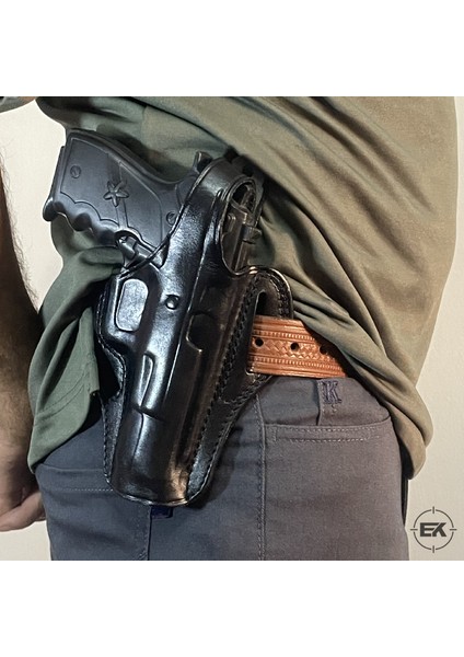 Beretta F92 ve Yavuz 16 Uyumlu Siyah Deri Tam Kelebek Silah Kılıfı fırsatları