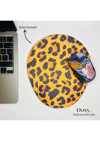 Leopar Desenli Bilek Destekli Mouse Pad, Kaymaz Taban, Ev Ofis ve Oyun Için Rahat ve Yumuşak fiyatları