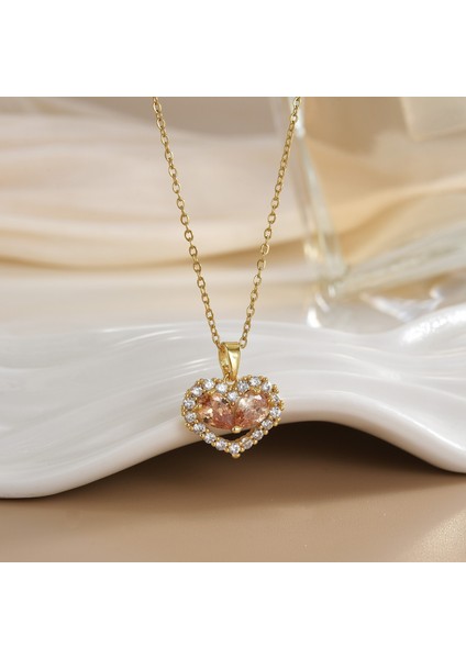 Yeni Kıdemli Işık Duygusu Lüks Titanyum Çelik Kolye Kadın Niş Tasarım Baharatlı Kız Inci Köprücük Kemiği Zinciri Moda Yüz Aksesuarları ile (Yurt Dışından)