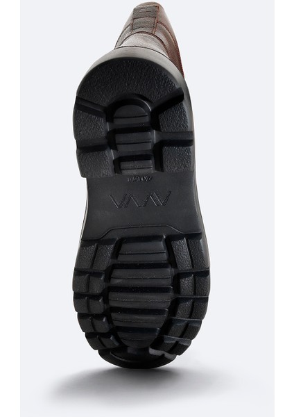 Erkek Kahve Deri Bot A32Y8009