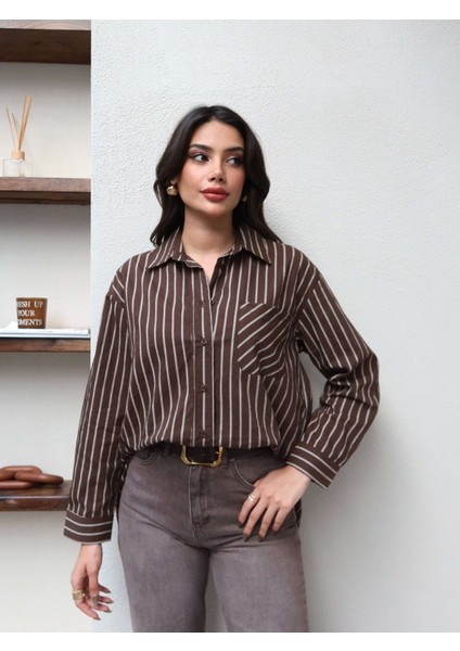 Çizgili Poplin Gömlek fiyatları