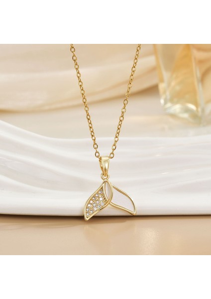 Yeni Kıdemli Işık Duygusu Lüks Titanyum Çelik Kolye Kadın Niş Tasarım Baharatlı Kız Inci Köprücük Kemiği Zinciri Moda Yüz Aksesuarları ile (Yurt Dışından)