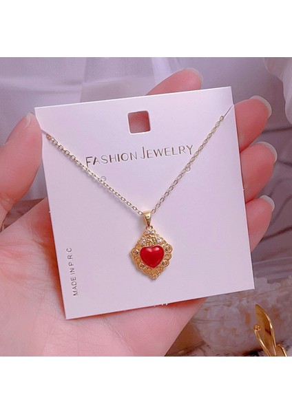 Yeni Avrupa ve Amerika Birleşik Devletleri Noel Serisi Kolye Kadın Basit Yeni Iş Tatil Elemanları Mikro-Kabuklu Yağ Damlası Kolye (Yurt Dışından)