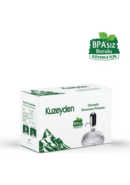 Bpa'sız Şarjlı Damacana Su Pompası