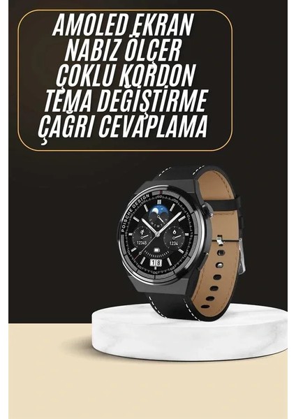 Çoklu Kordon Hediyeli Akıllı Saat Çağrı Cevaplama Müzik Dinleme Dokunmatik Ekran