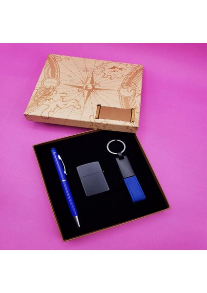 Tükenmez Kalem Çakmak Anahtarlık Seti fiyatları