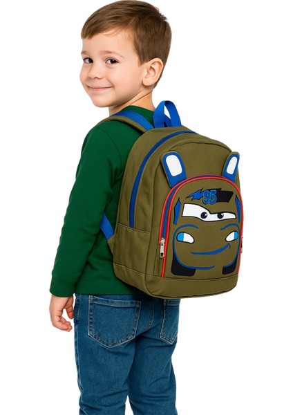 - Volkan 4975 9886 Sevimli Anaokulu ve Kreş Günlük Kullanım Yeşil Renk Okul Çantası