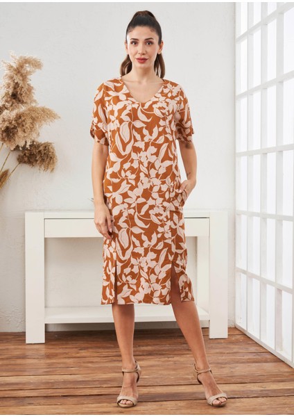 Kadın Keten Elbise - 45571 fırsatları