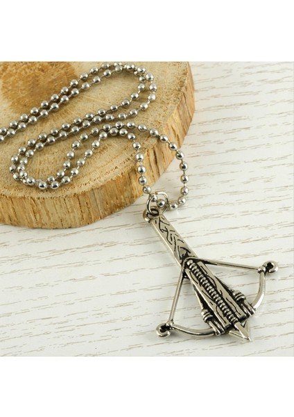 Ok Figürlü Metal Kolye