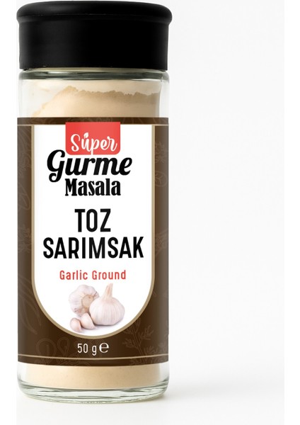 Toz Sarımsak 50 G – Cam Ambalaj, Tuzluklu Kapak (Garlic Powder )