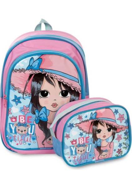 Muggle Girl 2 Gözlü 2’li Ilkokul Çantası – Beslenme Çantalı Set