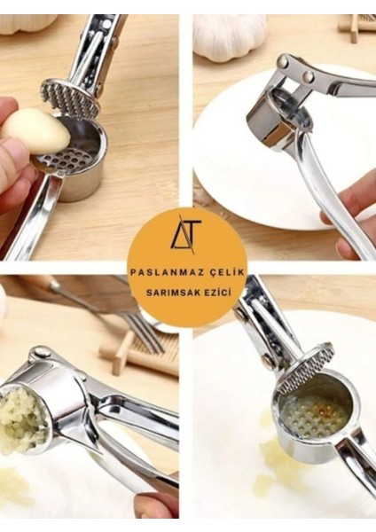 Dayanıklı Metal Sarımsak Ezici – Pratik Mutfak Gereci